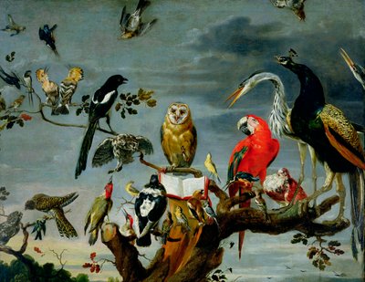 Concert van Vogels door Frans Snyders or Snijders
